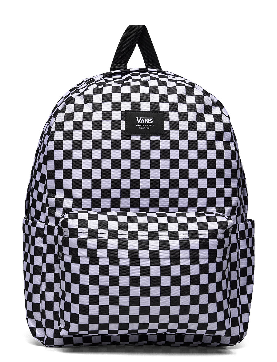 VANS - Old Skool Grom Check Backpack - bakpokar - black/white - 0