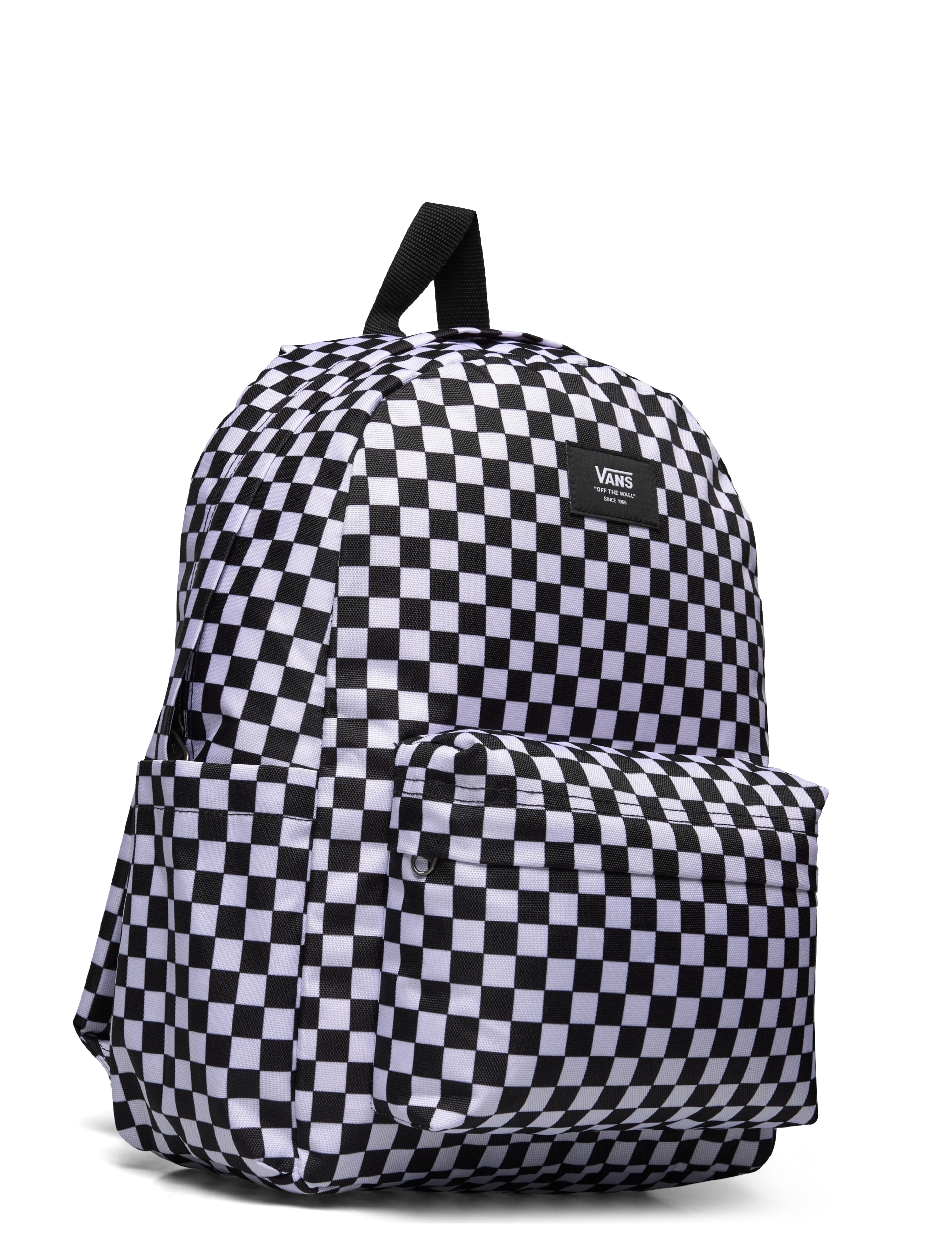 VANS - Old Skool Grom Check Backpack - bakpokar - black/white - 2