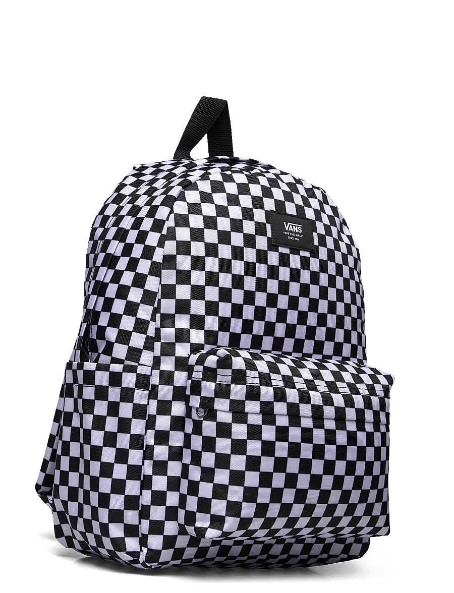 VANS - Old Skool Grom Check Backpack - bakpokar - black/white - 2