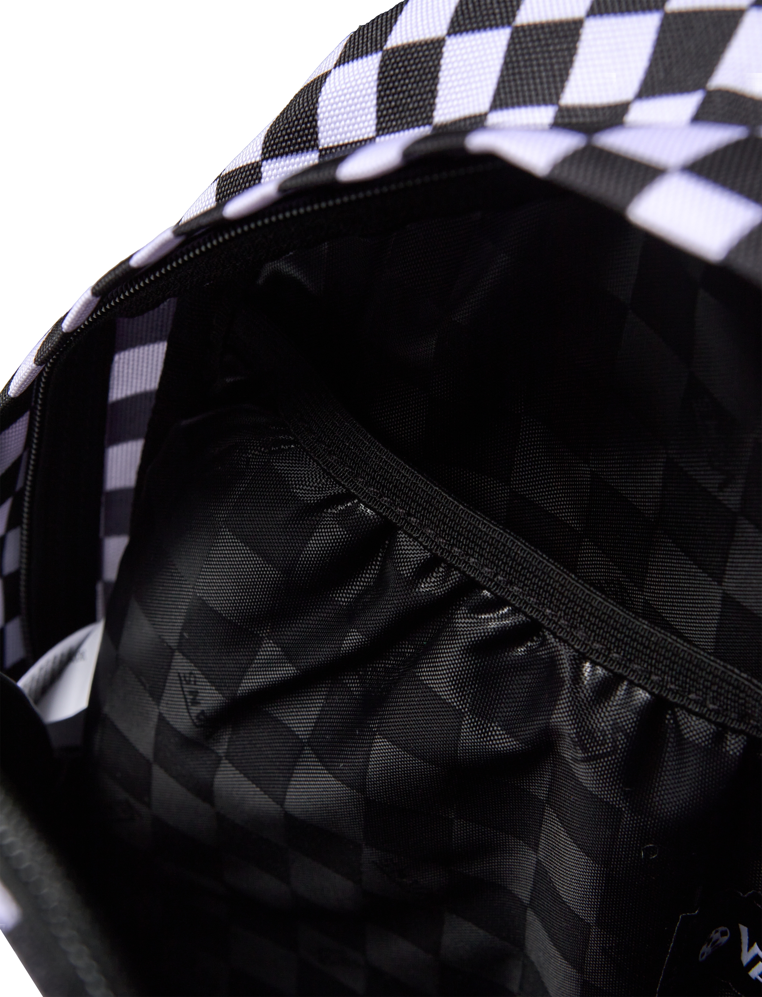 VANS - Old Skool Grom Check Backpack - bakpokar - black/white - 4