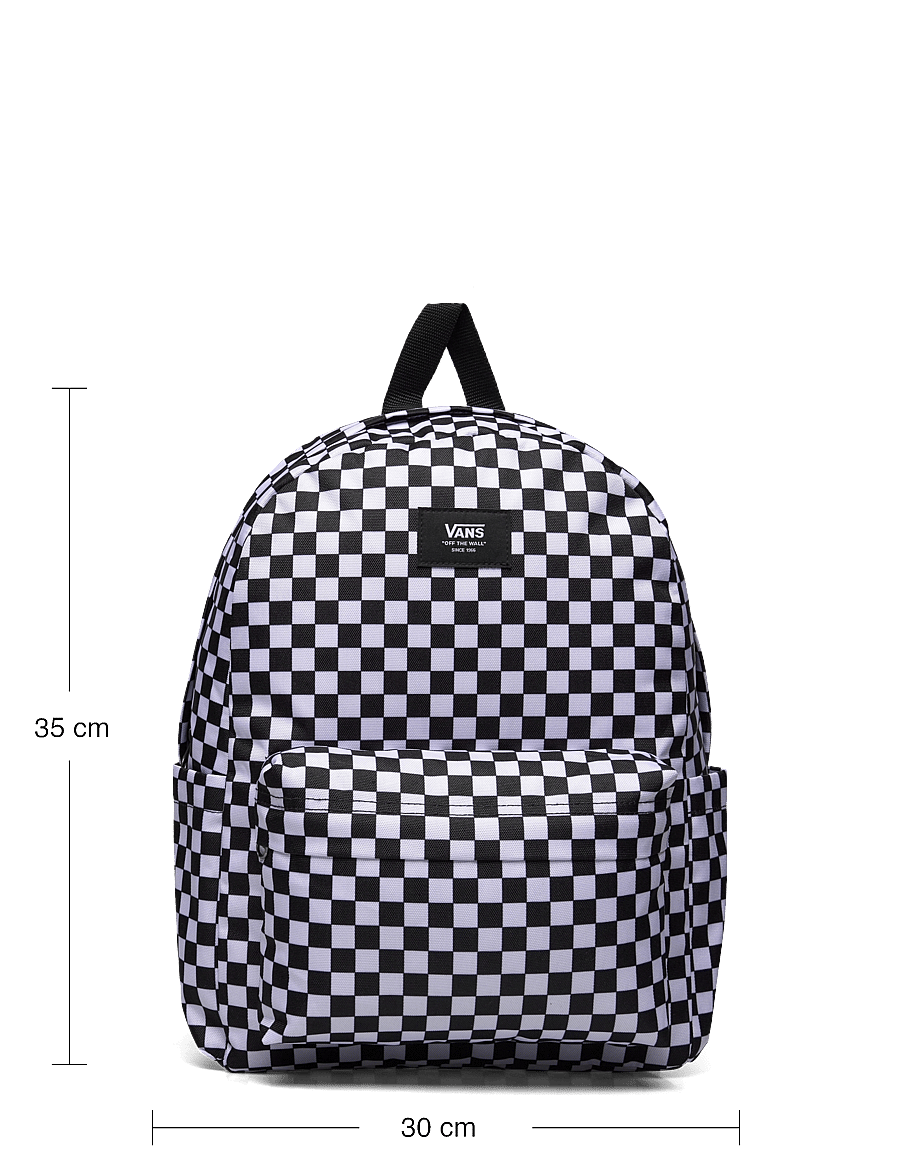 VANS - Old Skool Grom Check Backpack - bakpokar - black/white - 5
