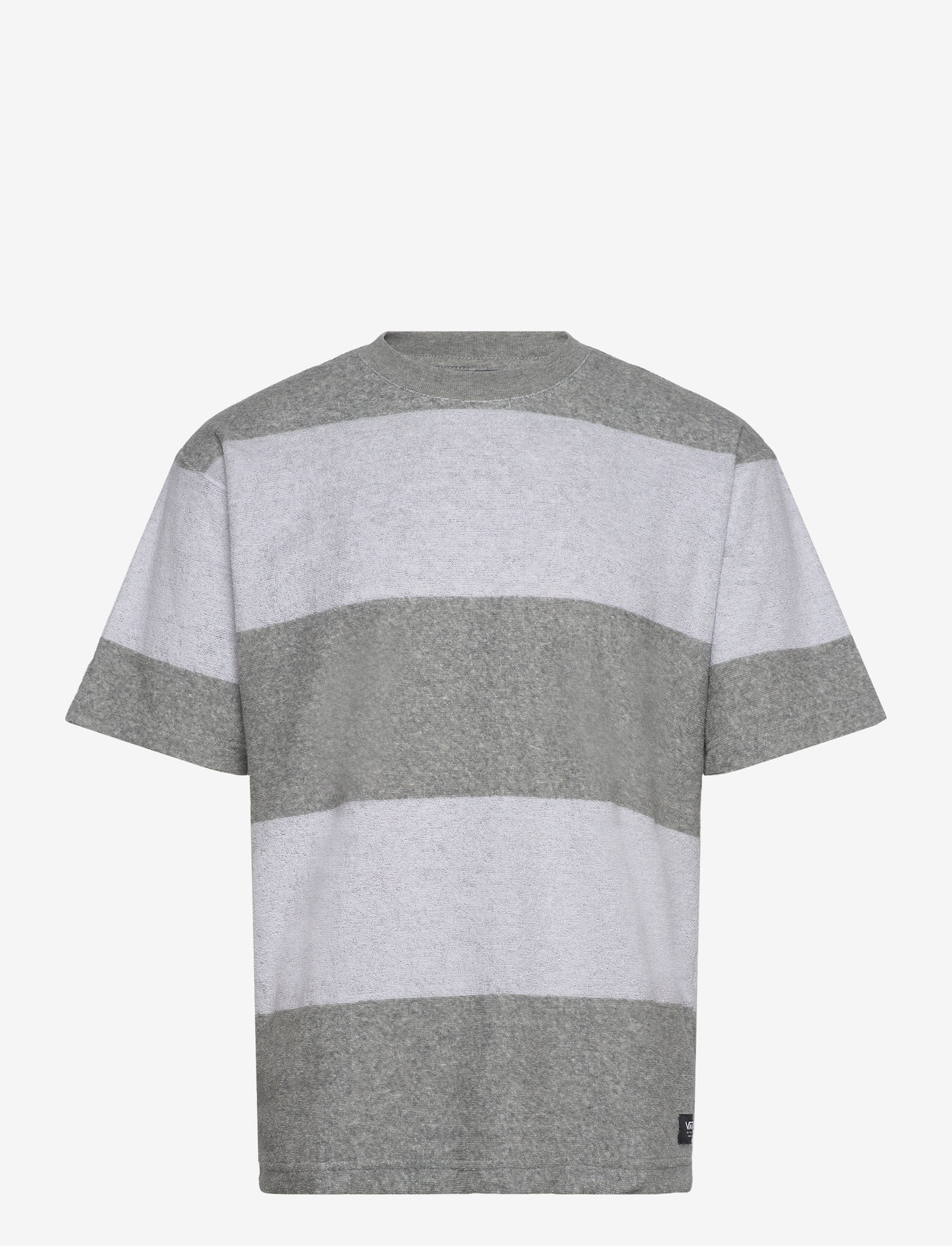 VANS - Bergman Stripe SS - tops & t-shirts - cement heather - 0