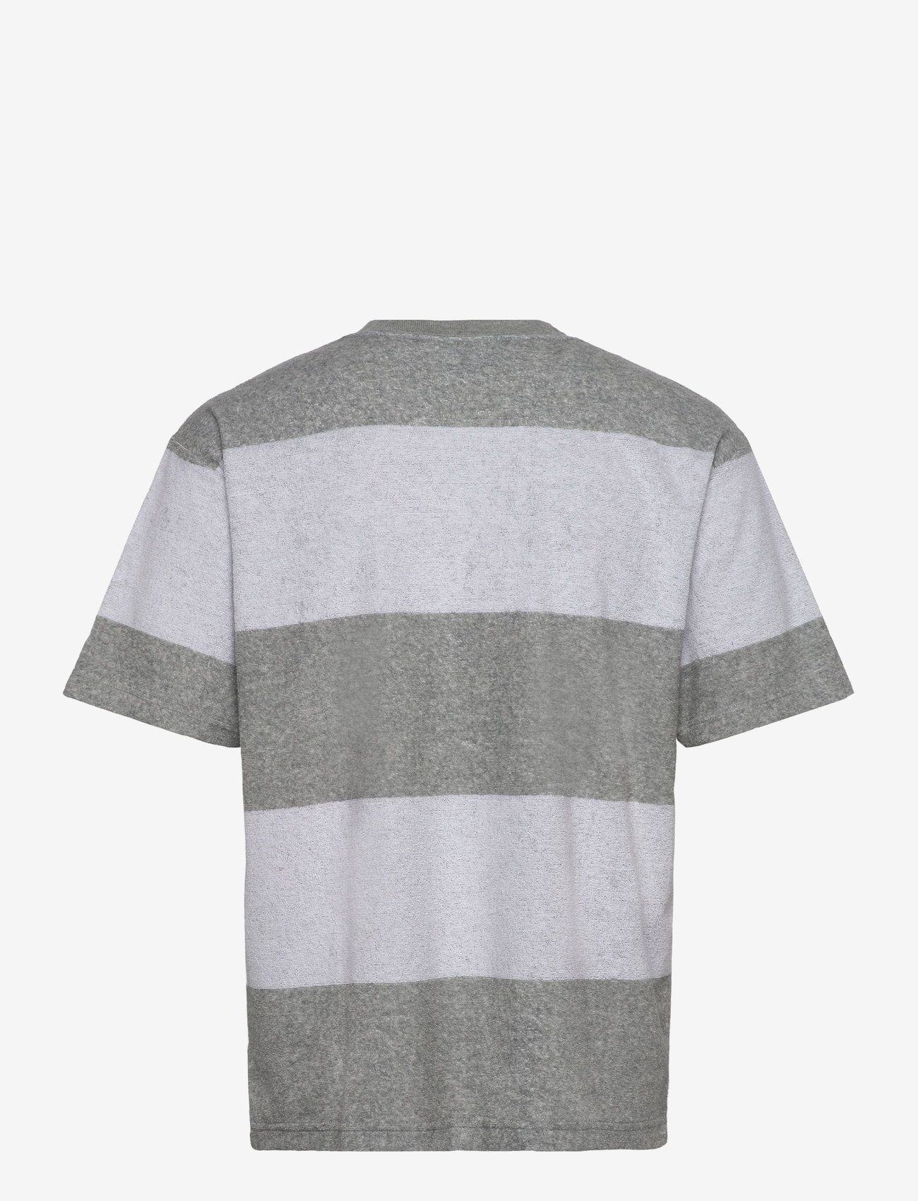 VANS - Bergman Stripe SS - tops & t-shirts - cement heather - 1