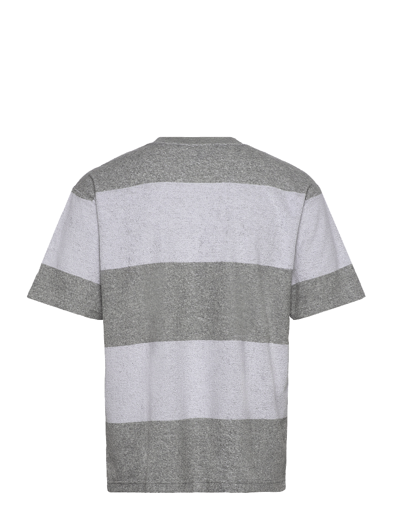 VANS - Bergman Stripe SS - oberteile & t-shirts - cement heather - 1