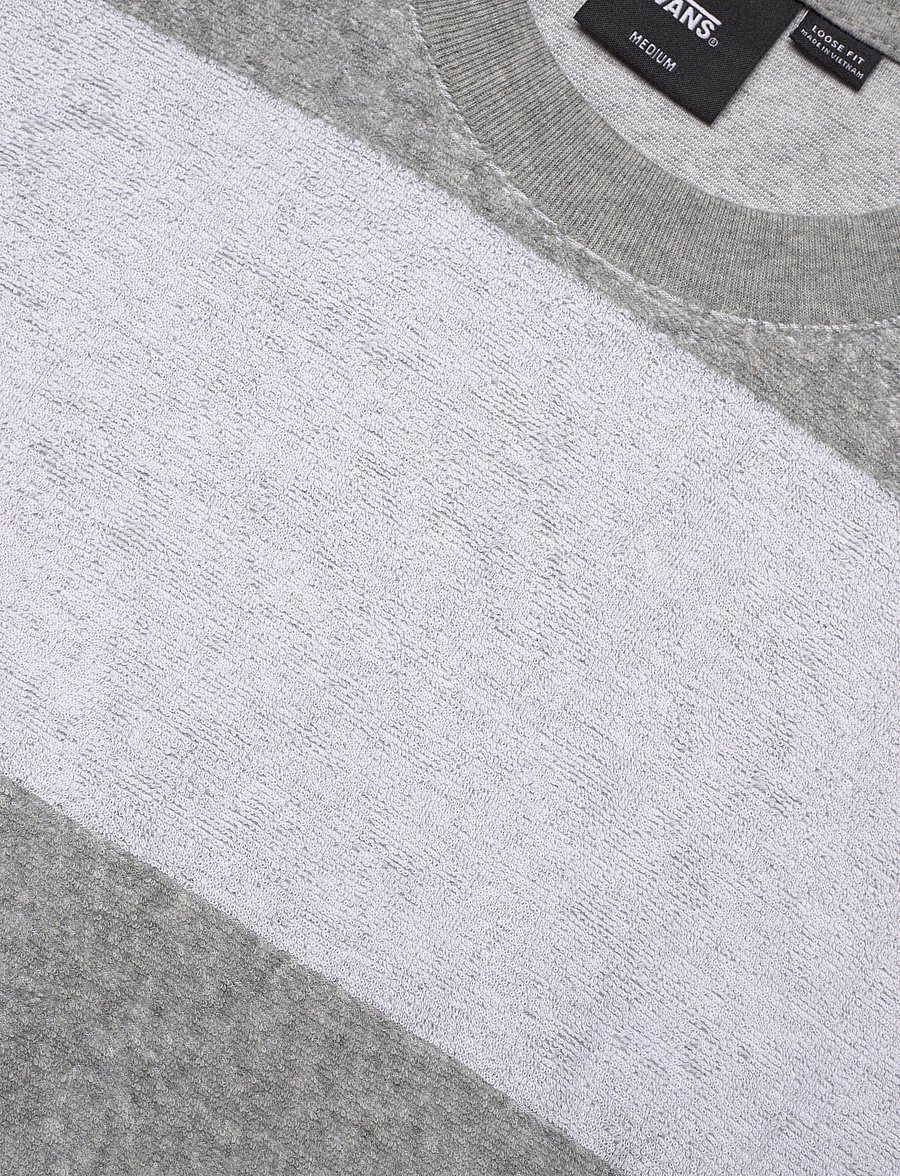 VANS - Bergman Stripe SS - t-shirts - cement heather - 2