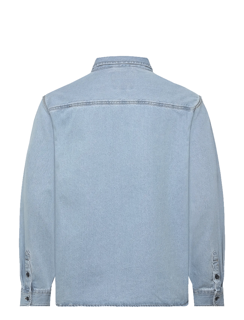 VANS - Palmhill Denim LS Woven - oberteile & t-shirts - faded denim - 1