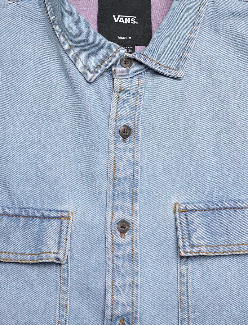 VANS - Palmhill Denim LS Woven - oberteile & t-shirts - faded denim - 2