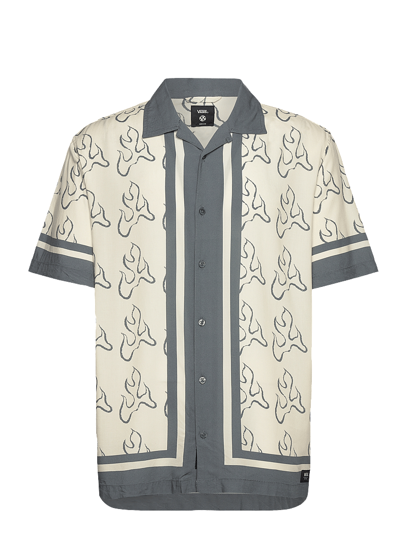 VANS - Blaze Border SS Woven - oberteile & t-shirts - lemon icing/stormy wthr - 0