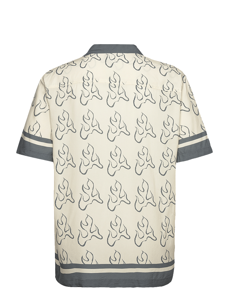 VANS - Blaze Border SS Woven - oberteile & t-shirts - lemon icing/stormy wthr - 1