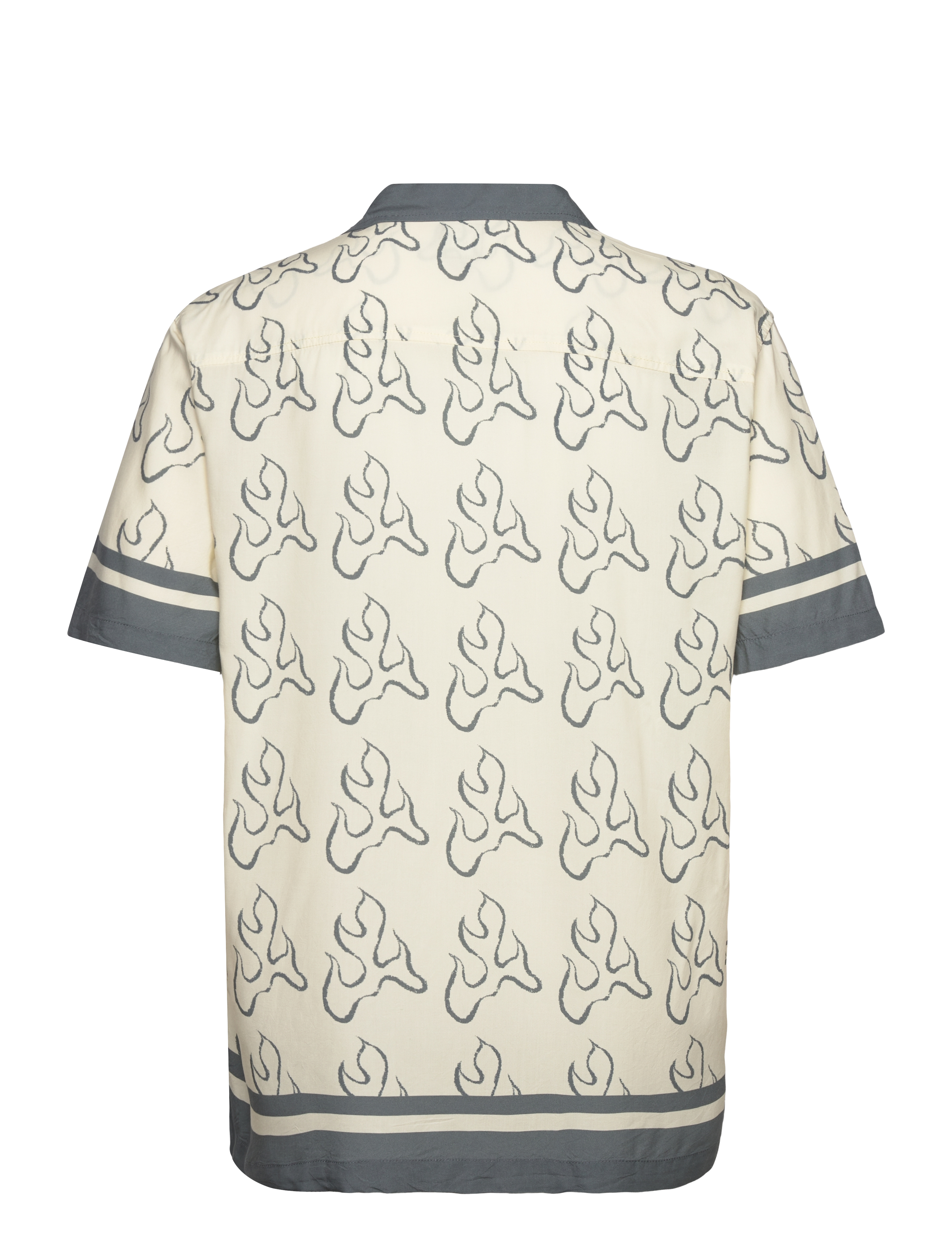 VANS - Blaze Border SS Woven - toppar & t-shirts - lemon icing/stormy wthr - 1