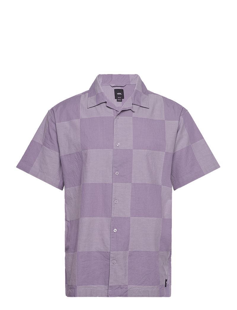 VANS - Kessler Checkerboard SS Woven - toppe & t-shirts - purple haze/eveninghaze - 0