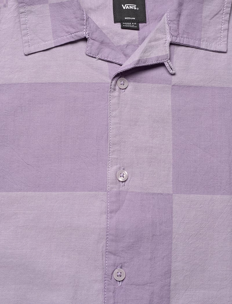 VANS - Kessler Checkerboard SS Woven - toppe & t-shirts - purple haze/eveninghaze - 2