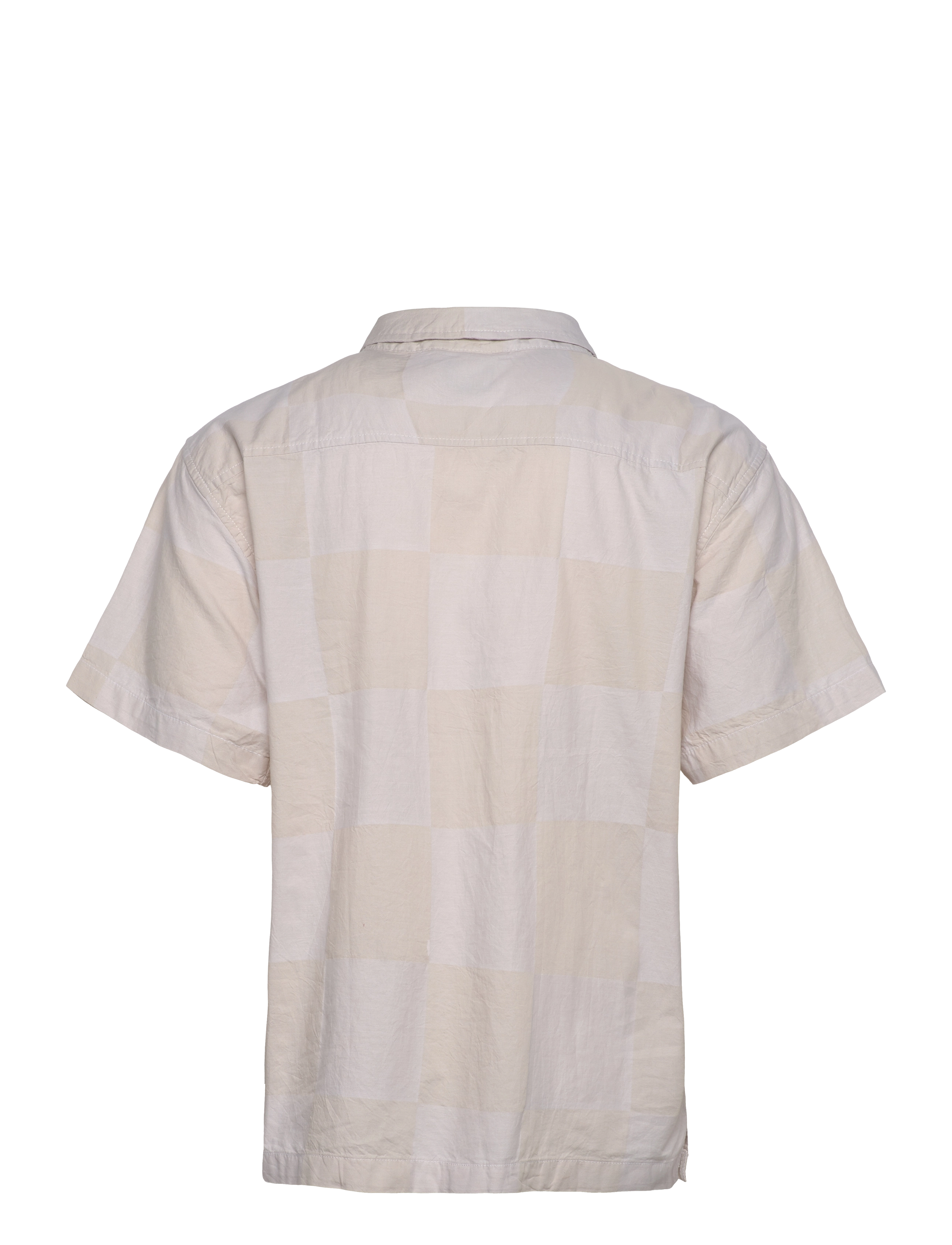 VANS - Kessler Checkerboard SS Woven - tops & t-shirts - white/marshmallow - 1