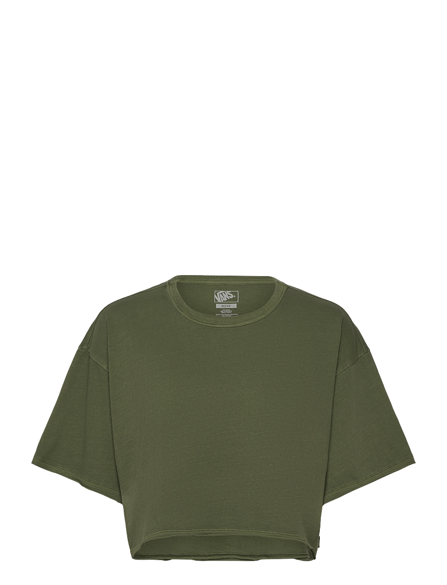 VANS - Relaxed Crop Wash SS Tee - loden green - 0