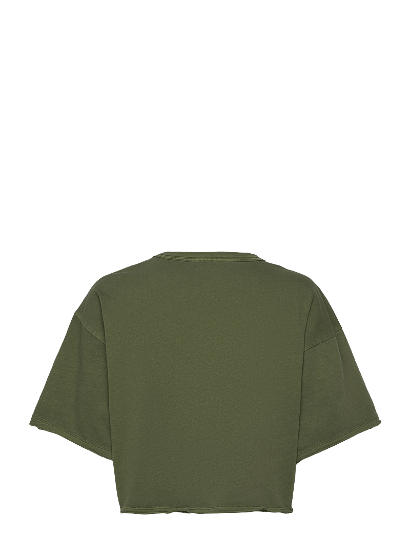 VANS - Relaxed Crop Wash SS Tee - t-shirts - loden green - 1