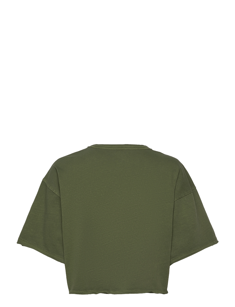 VANS - Relaxed Crop Wash SS Tee - loden green - 1
