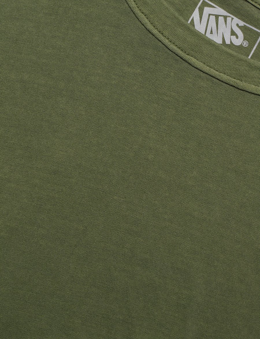 VANS - Relaxed Crop Wash SS Tee - loden green - 2