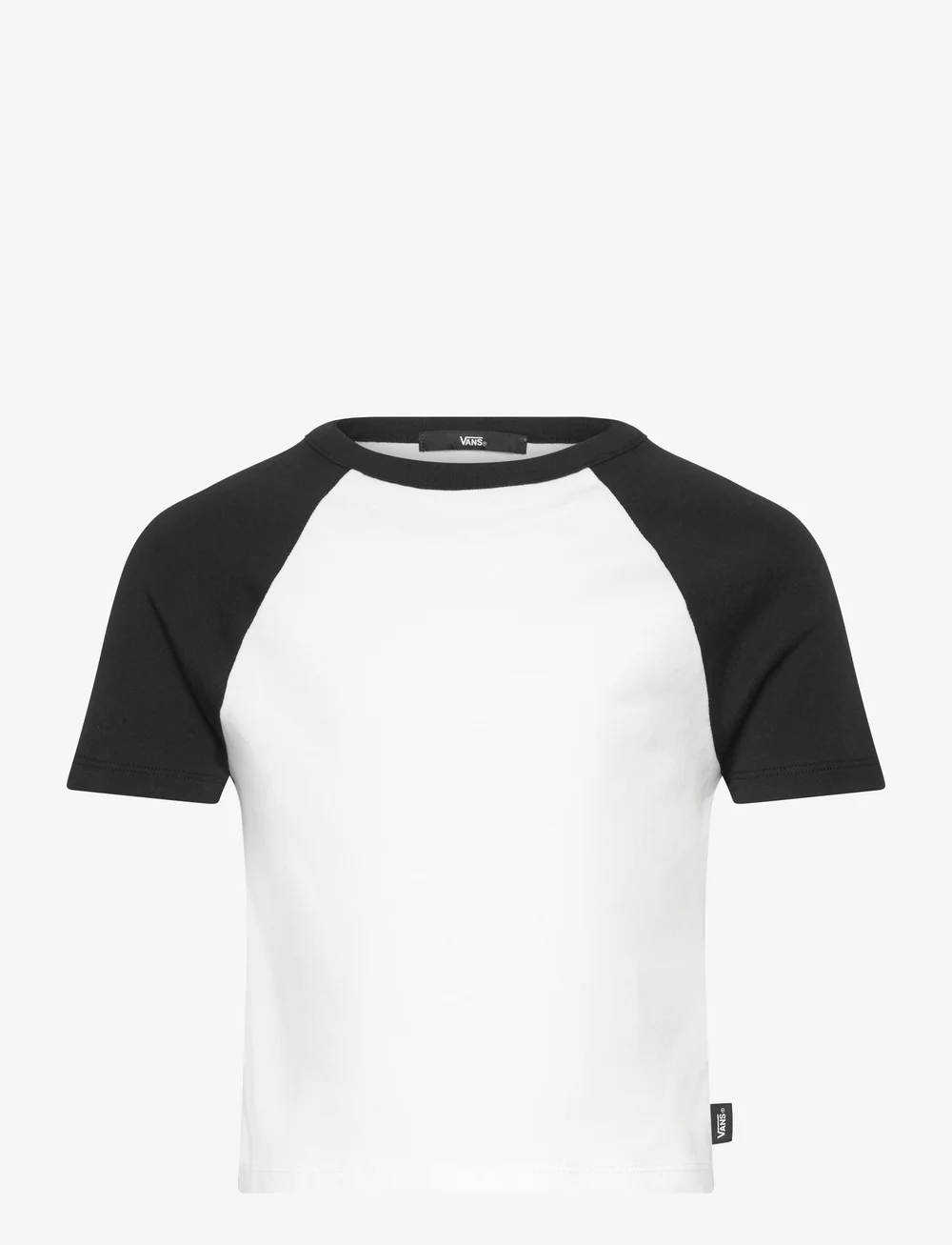 VANS - Clare Raglan Tee - kurzärmelig - white/black - 0