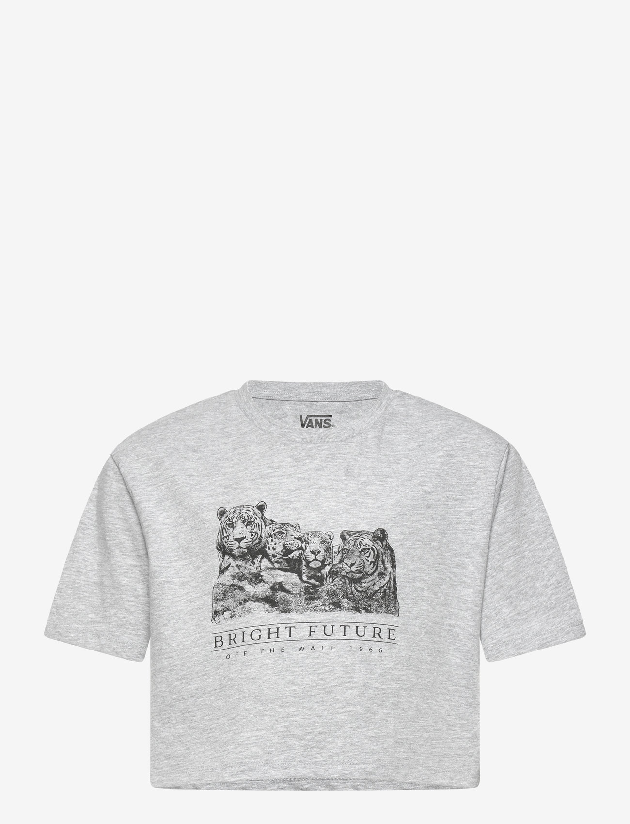 VANS - Bright Future Relaxed Crop SS - autumn clothing - cement heather - 0