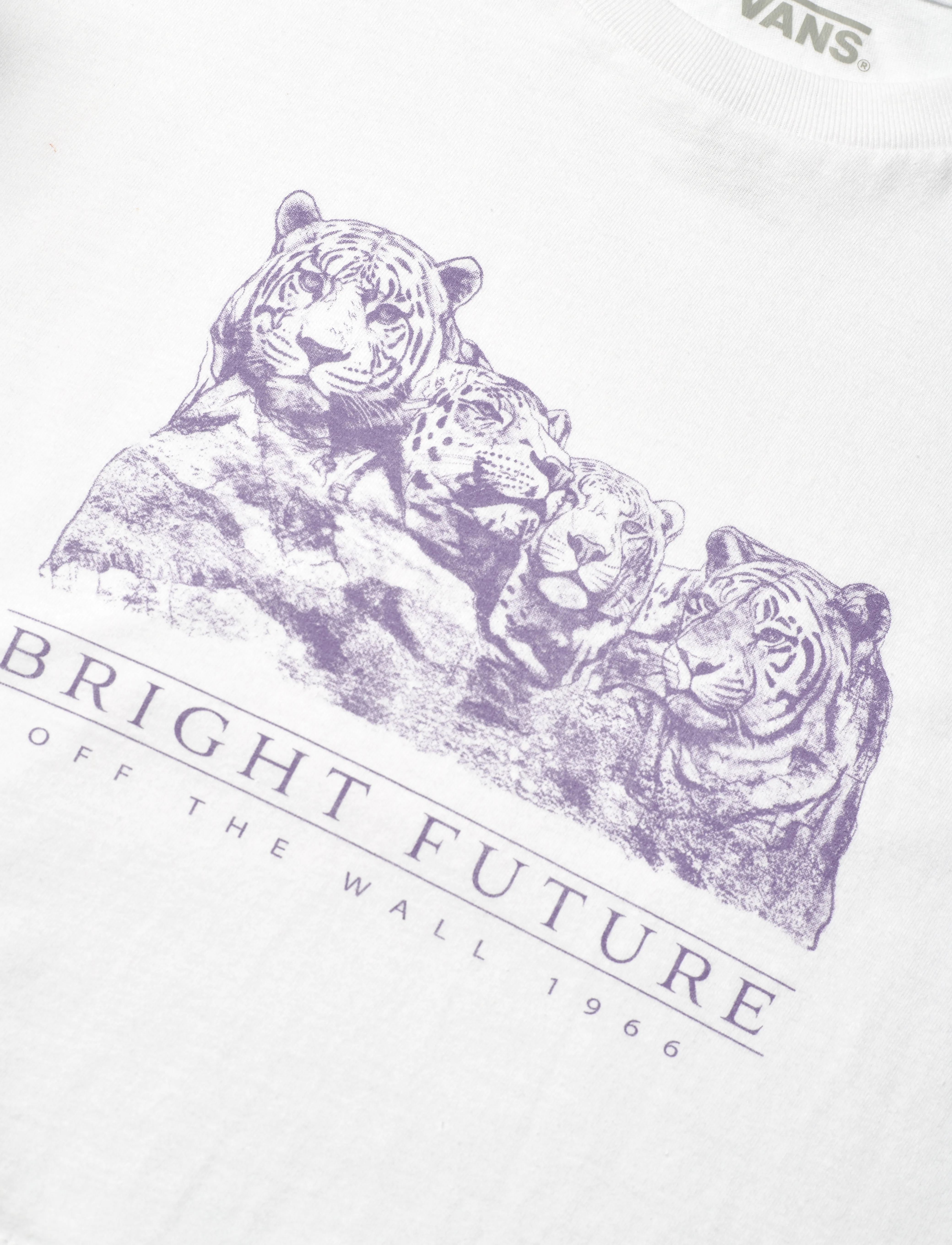VANS - Bright Future Relaxed Crop SS - lyhythihaiset - white - 2