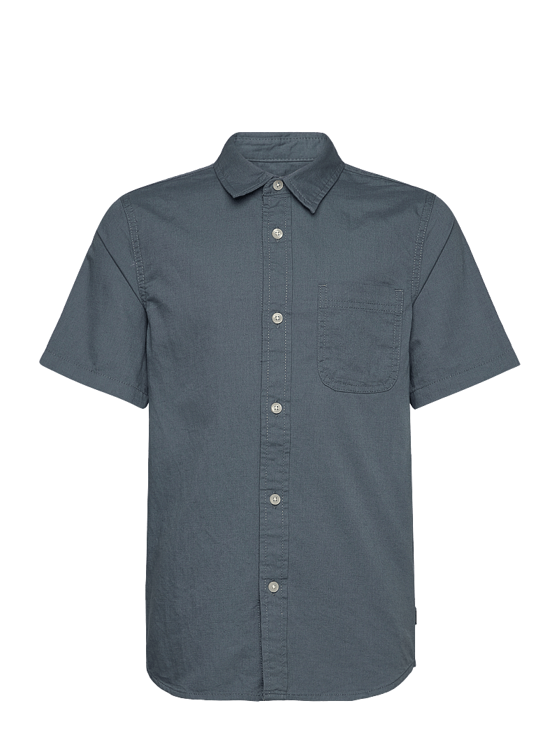 VANS - Lawson Solid SS Woven BY - kurzärmlige hemden - stormy weather - 0