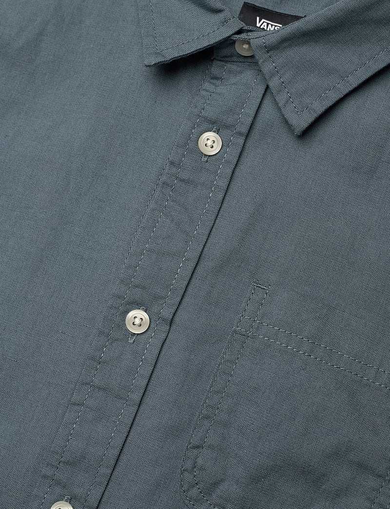 VANS - Lawson Solid SS Woven BY - kurzärmlige hemden - stormy weather - 2