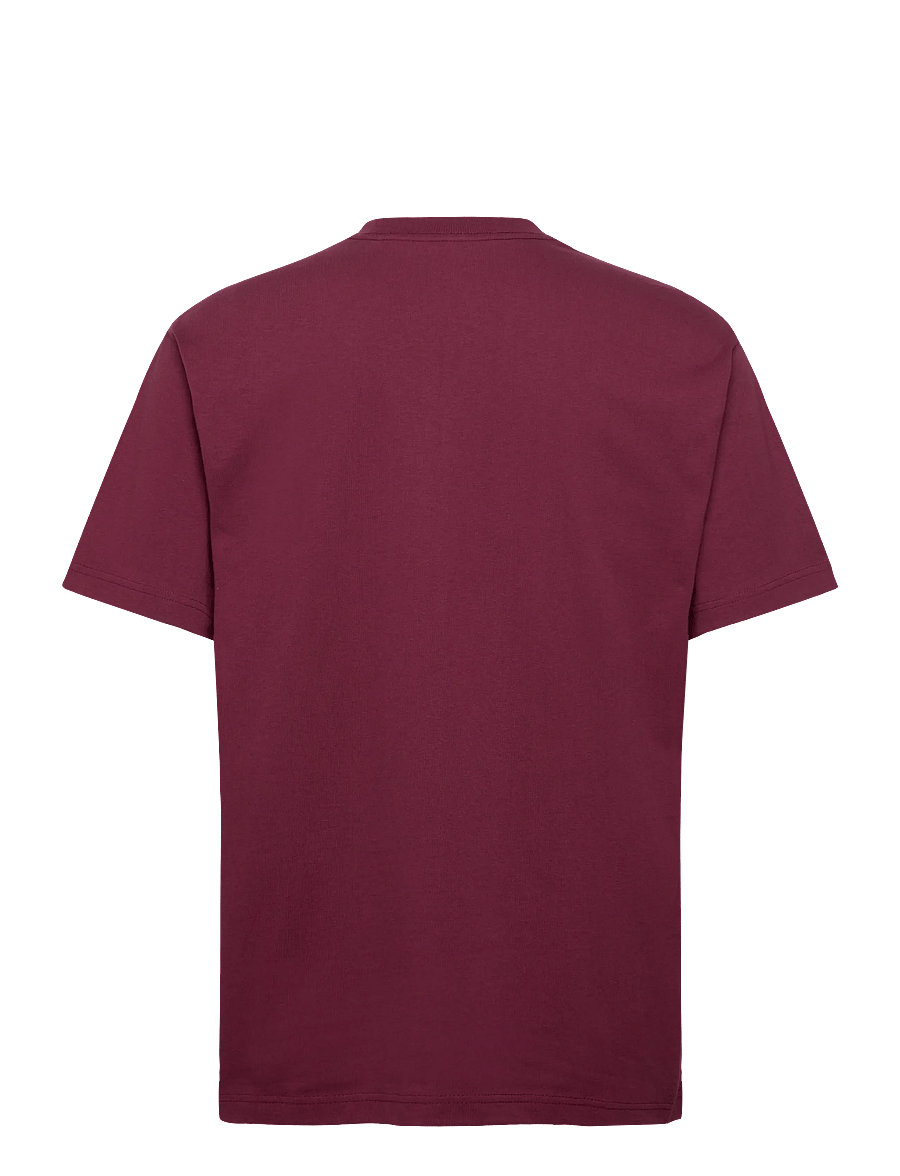 VANS - LEFT CHEST II LOOSE SS - oberteile & t-shirts - burgundy - 1