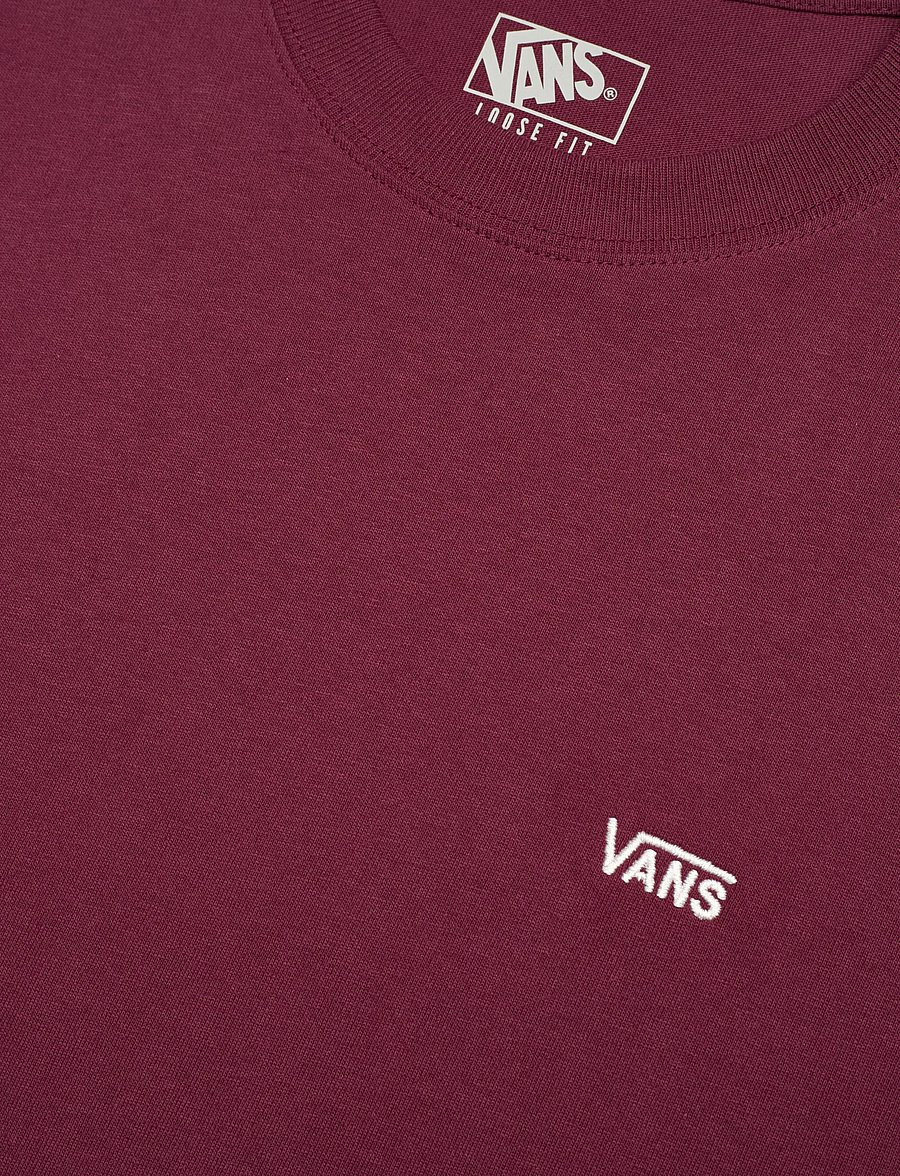 VANS - LEFT CHEST II LOOSE SS - oberteile & t-shirts - burgundy - 2