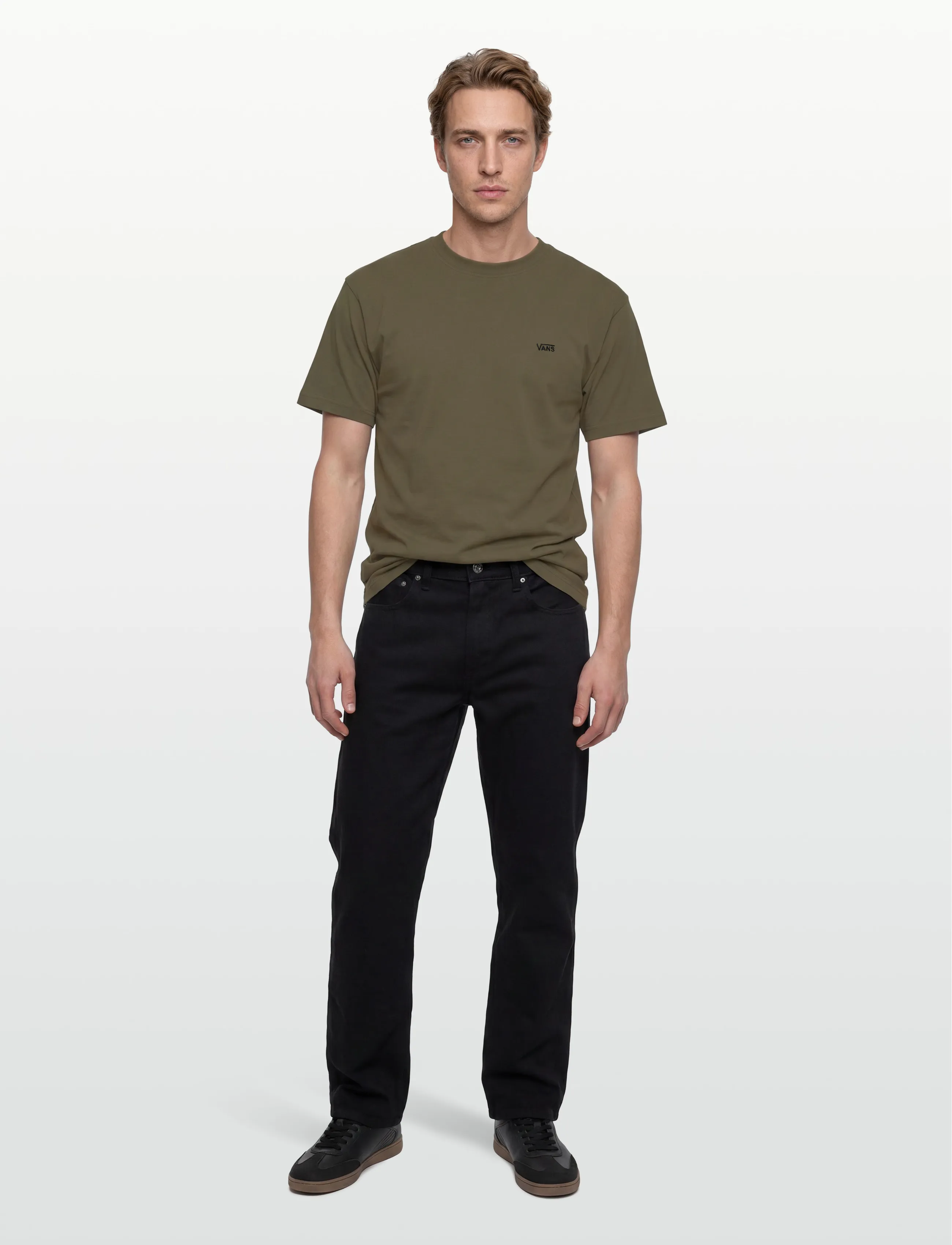 VANS LEFT CHEST II LOOSE SS - T-Shirts - MOSSY OLIVE / green