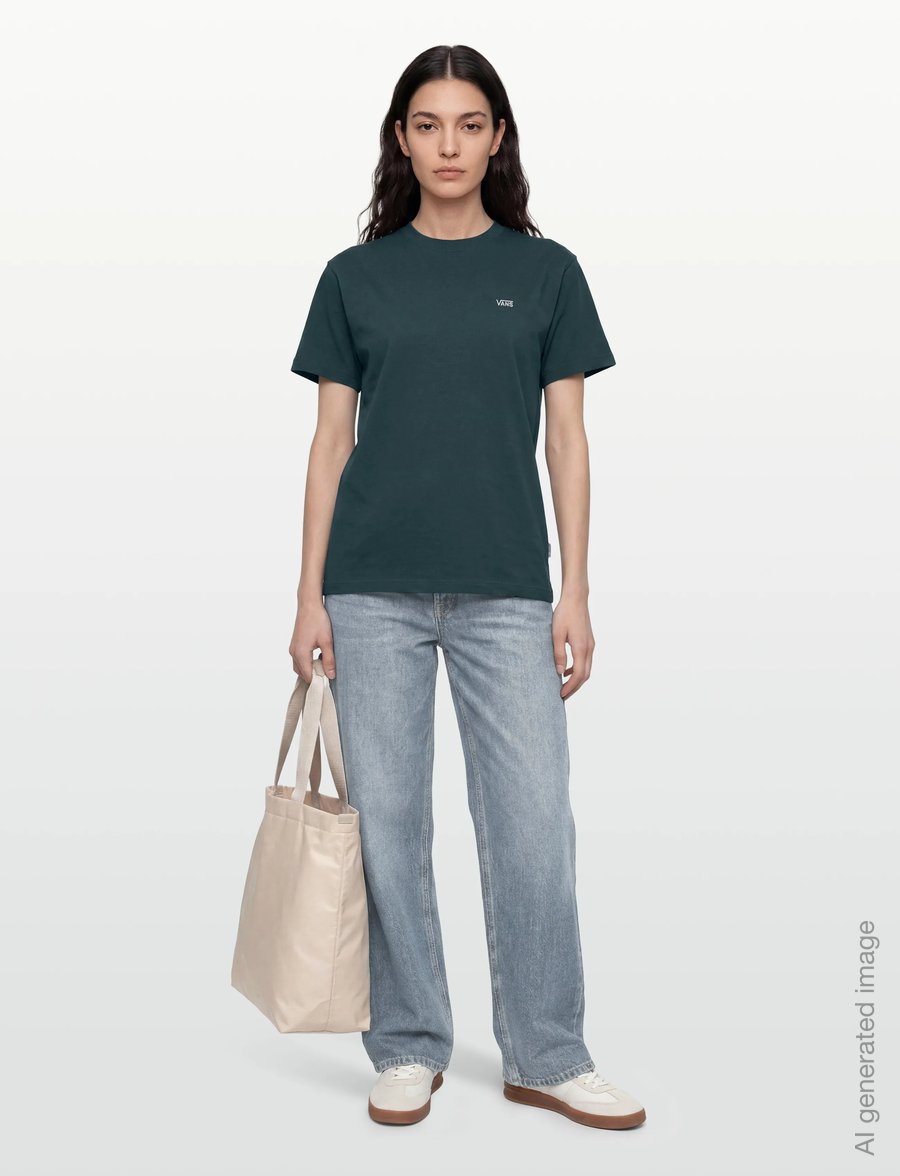 VANS - LEFT CHEST II LOOSE SS - t-shirts - mystic moss - 4