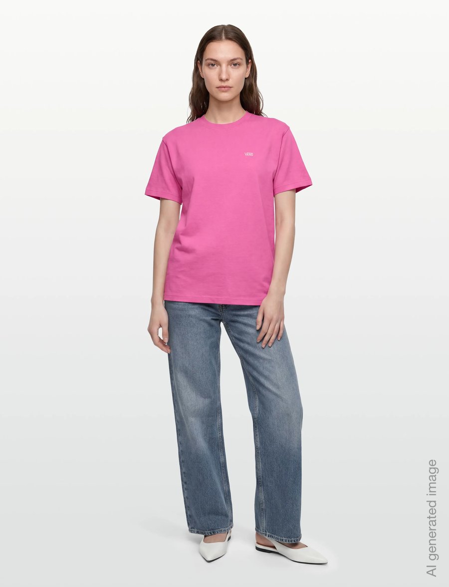 VANS - LEFT CHEST II LOOSE SS - oberteile & t-shirts - pink fizz - 0