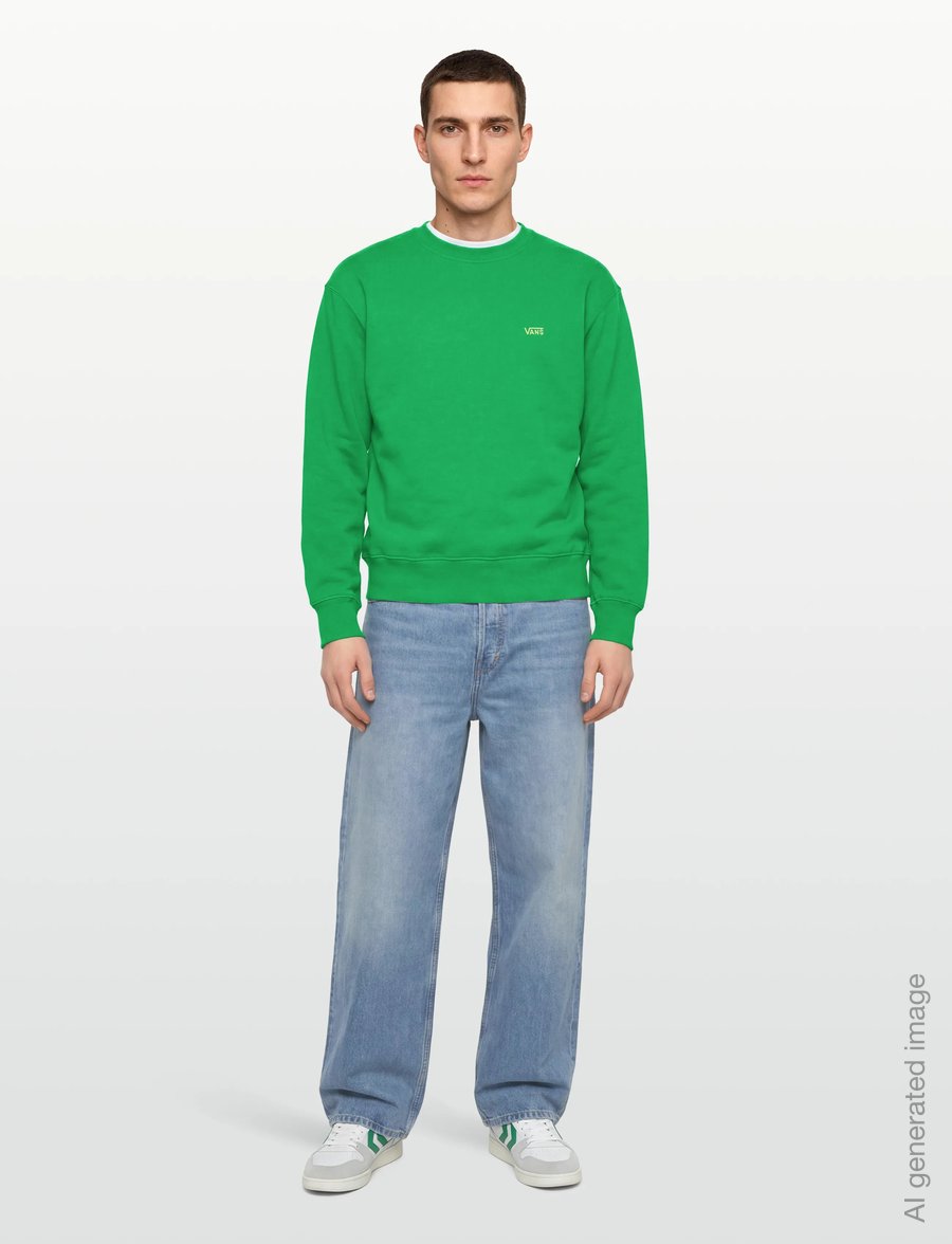 VANS - LEFT CHEST II LOOSE CREW - overdele - vivid verdant - 0