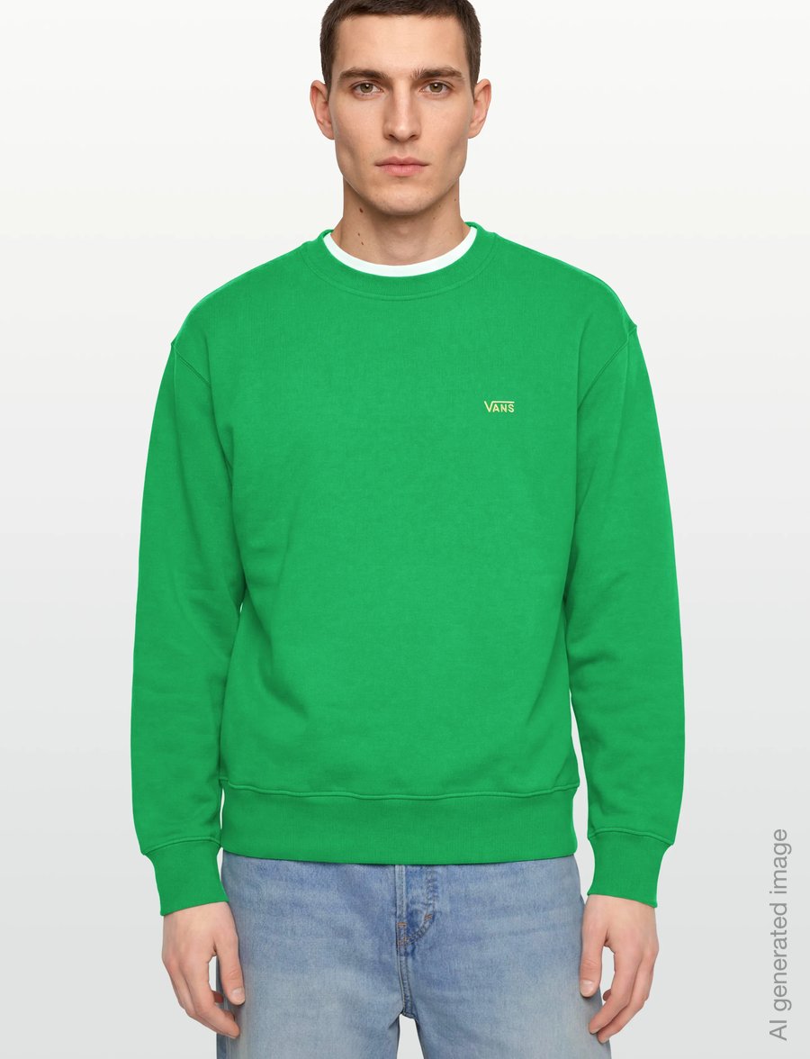 VANS - LEFT CHEST II LOOSE CREW - overdele - vivid verdant - 3