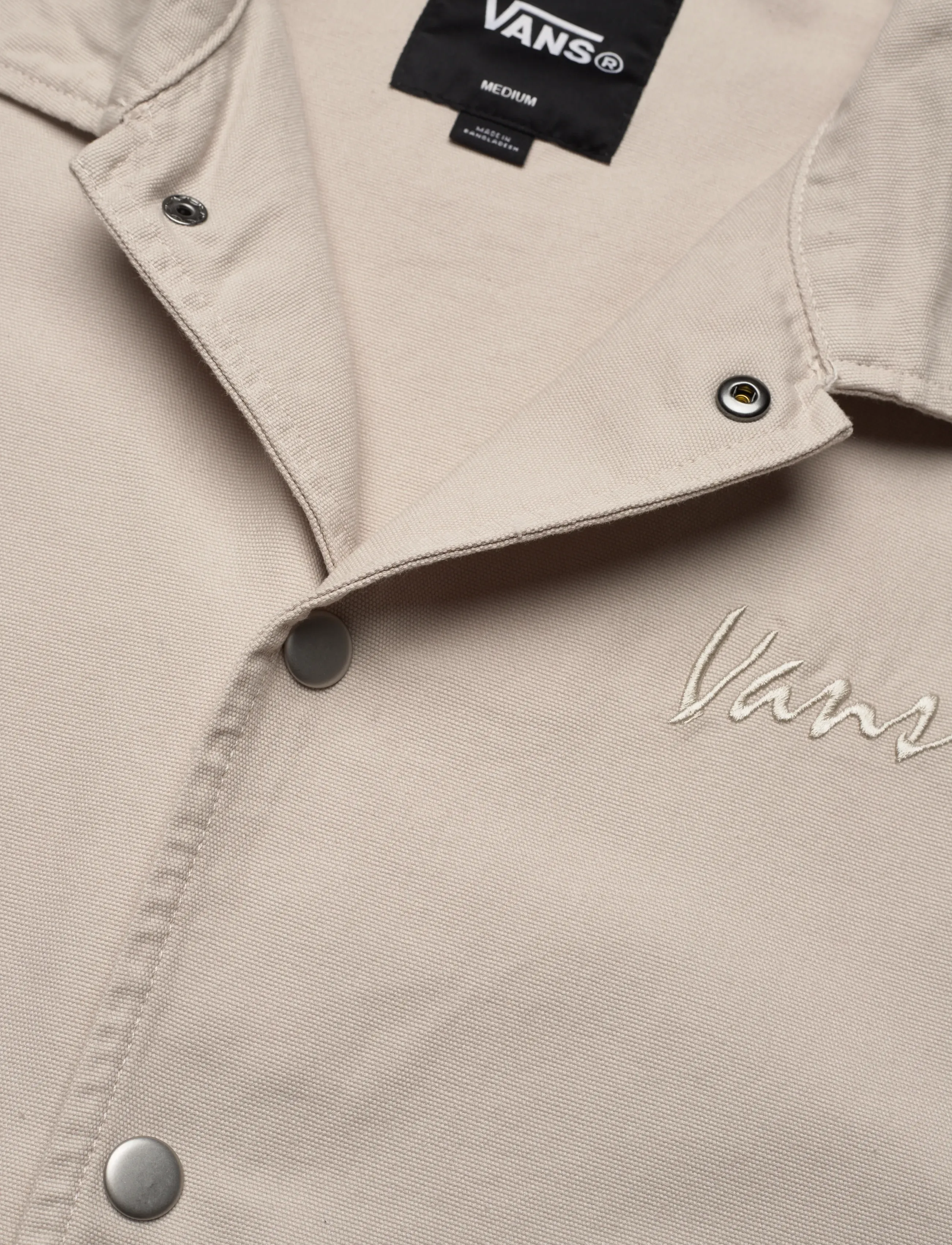 VANS - Torrey Canvas Coaches Jacket - forårsjakker - taupe mist - 2