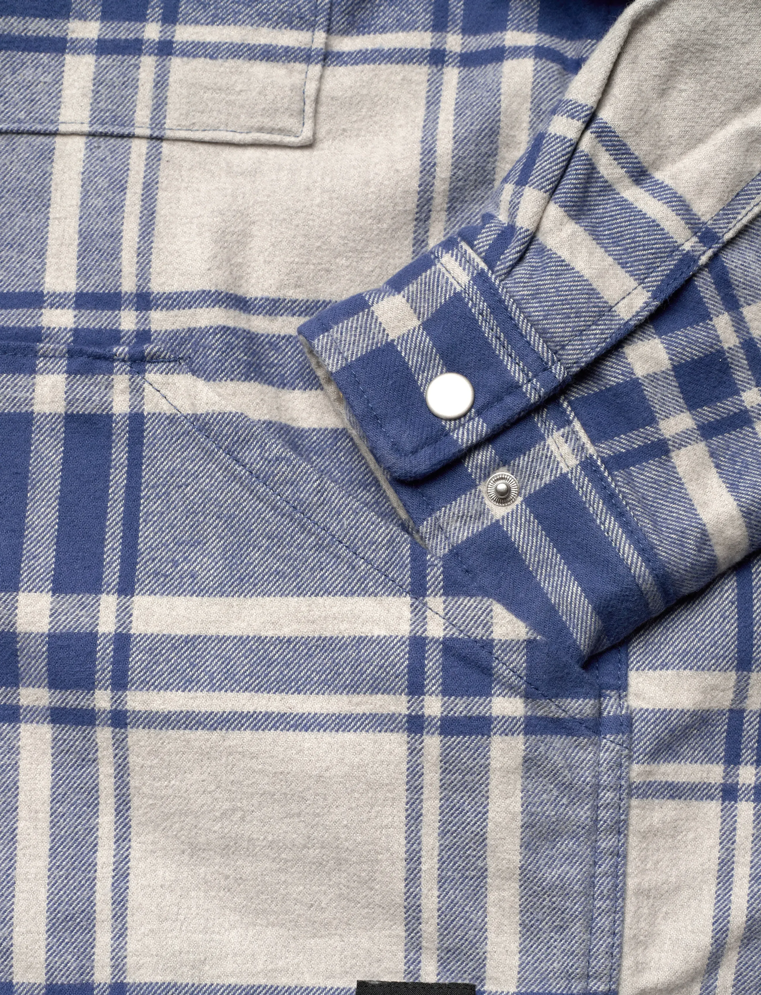 VANS - Piedmont Hooded Plaid Shacket - casual jakker - oatmeal heather/truenvy - 3