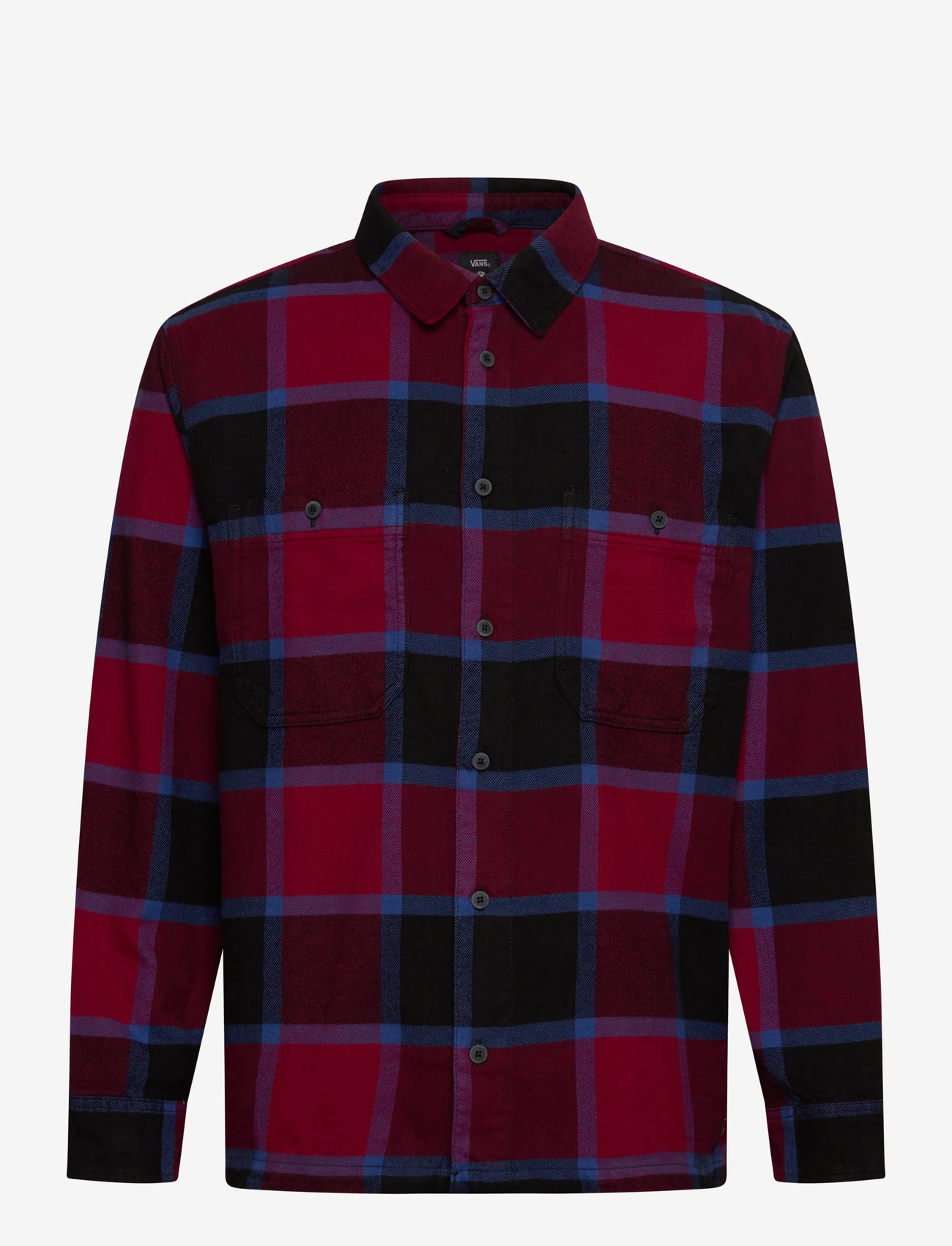 VANS - Larkspur Plaid Flannel - oberteile & t-shirts - bordeaux/black - 0