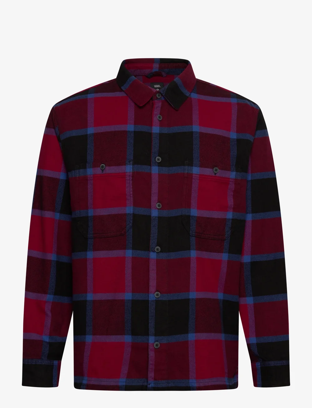 VANS - Larkspur Plaid Flannel - oberteile & t-shirts - bordeaux/black - 0