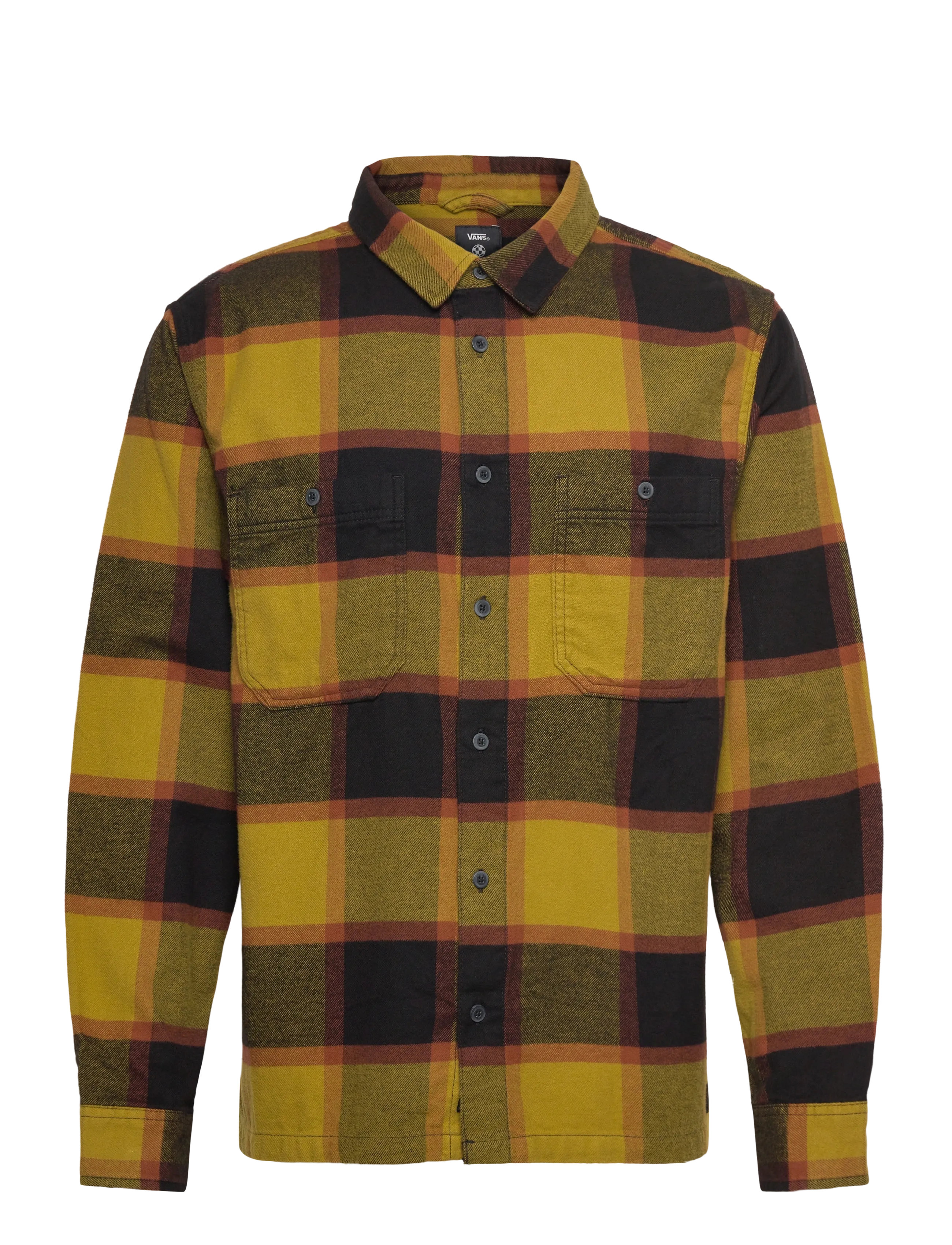 VANS Larkspur Plaid Flannel, XS, Sport Oberteile, Gelb - Shirts, Männerswear