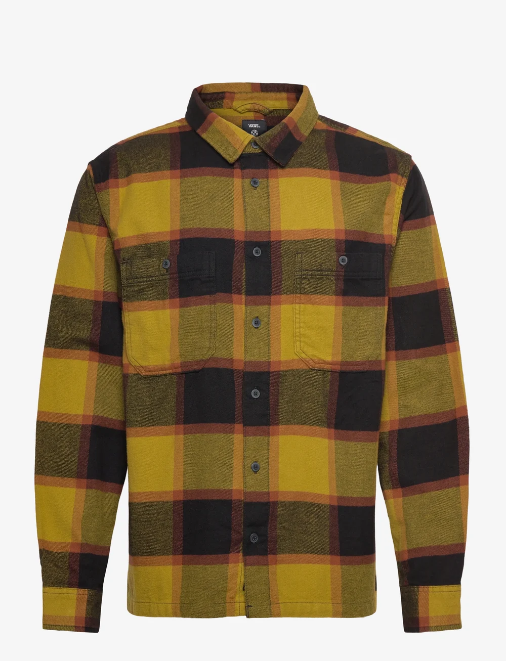 VANS - Larkspur Plaid Flannel - oberteile & t-shirts - burnt gold/black - 0