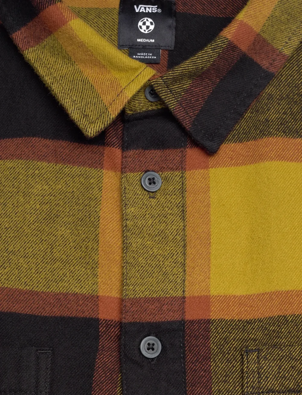 VANS - Larkspur Plaid Flannel - oberteile & t-shirts - burnt gold/black - 2