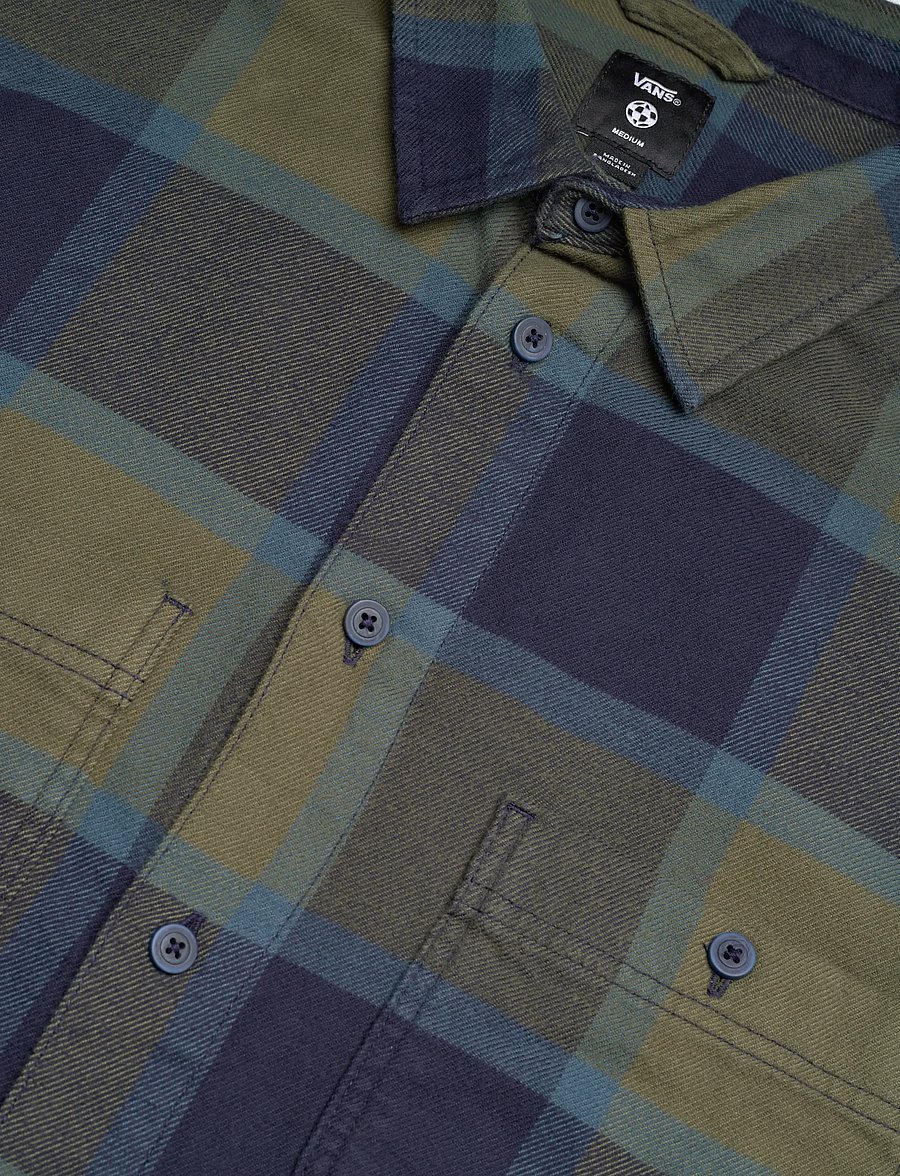 VANS - Larkspur Plaid Flannel - grape leaf/parisiannght - 3