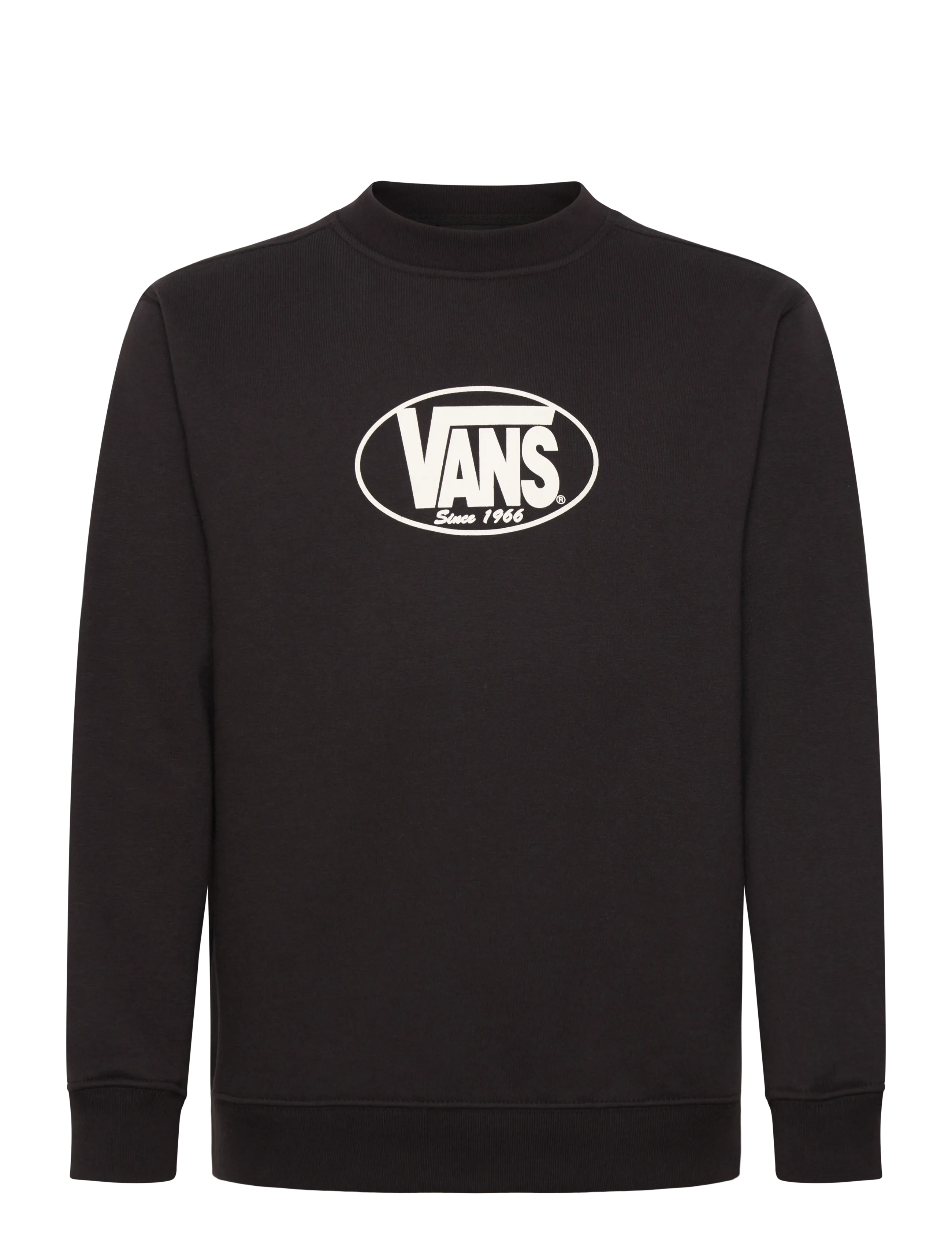 VANS Classic Oval Crew, Børn, Rundhalset Sweatshirt, Sort, Str: 151-165