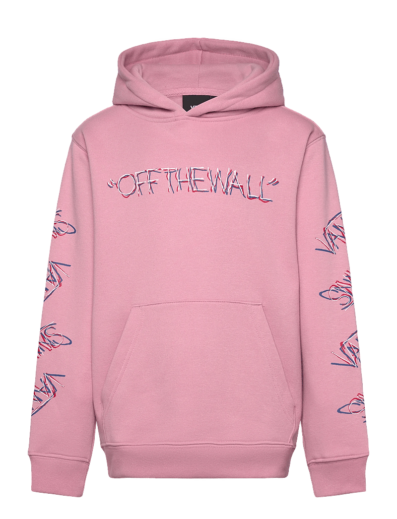 VANS - Scribbled Past Pullover - džemperi ar kapuci - pink dawn - 0