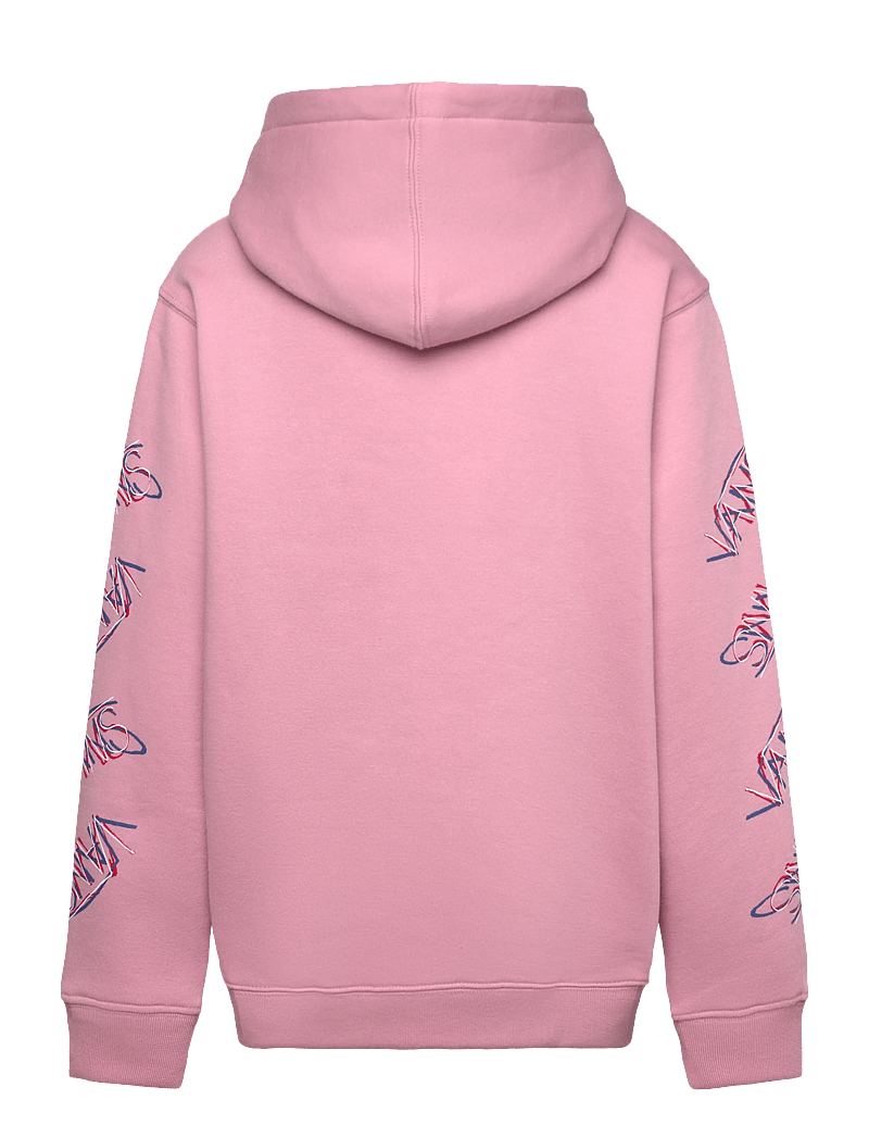 VANS - Scribbled Past Pullover - džemperi ar kapuci - pink dawn - 1