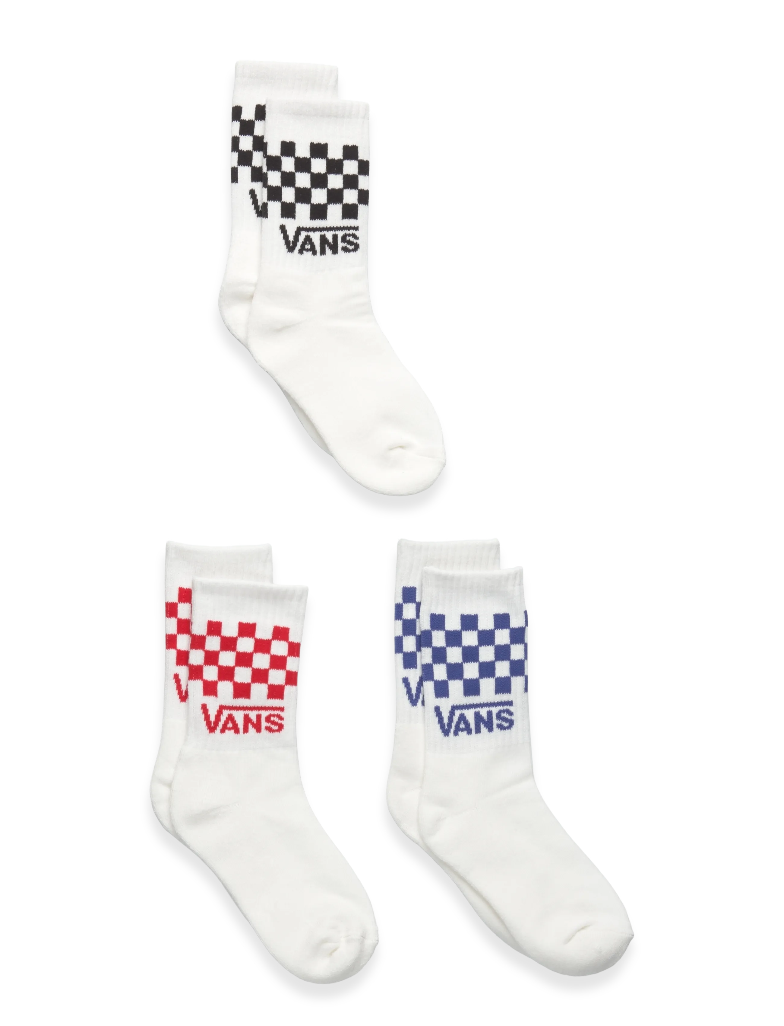 Classic Check Crew - WHITE