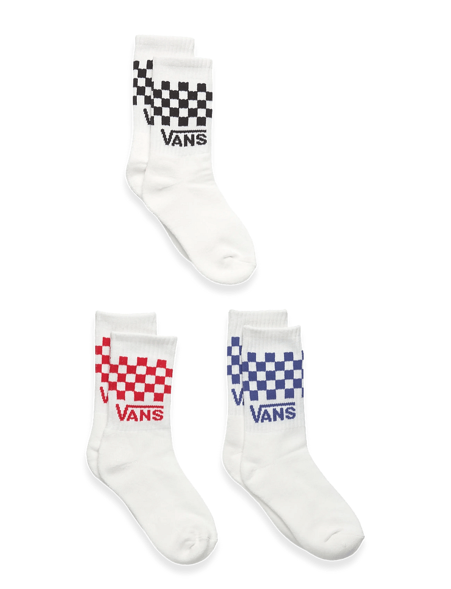 VANS - Classic Check Crew - strømper - white - 0