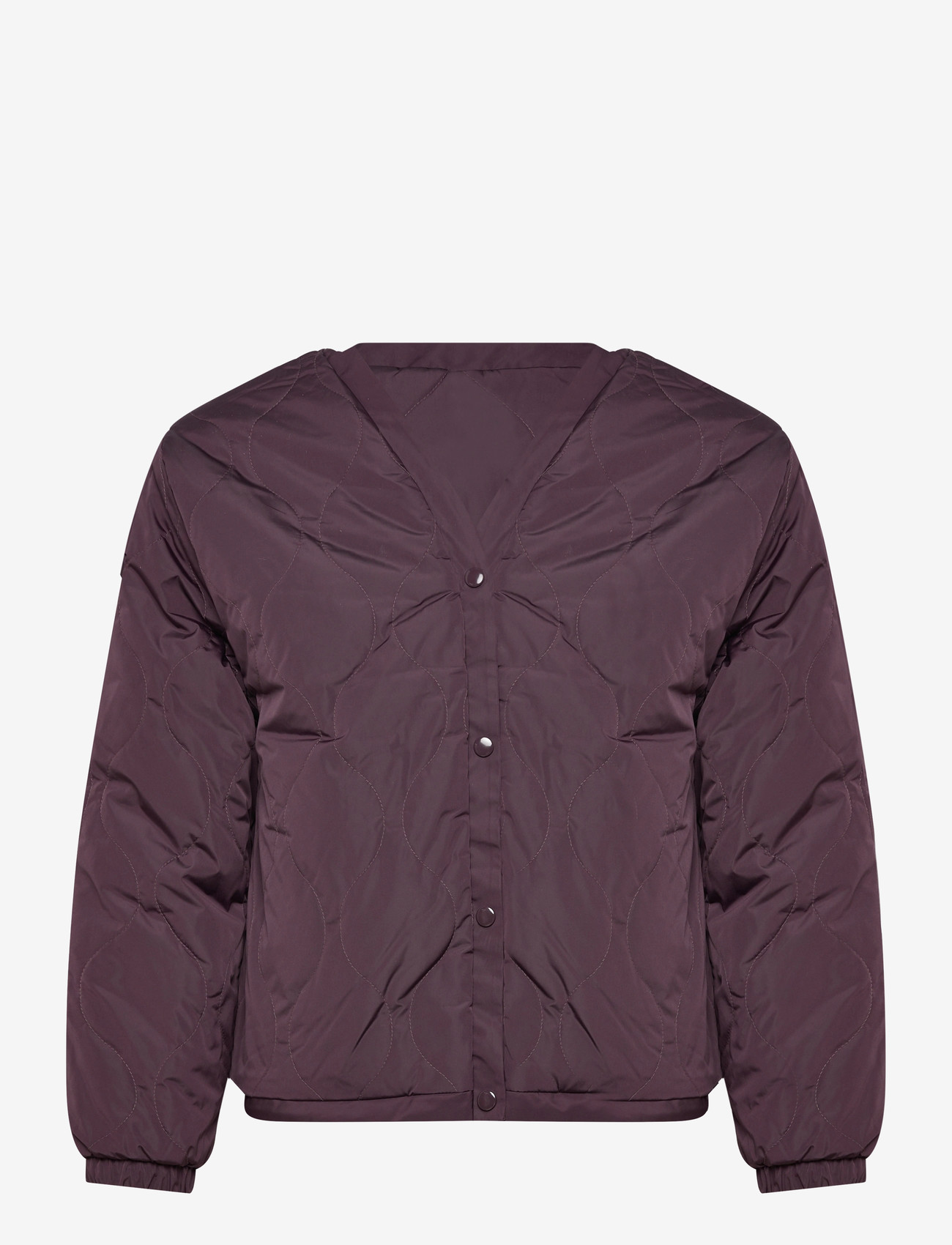 VANS - Suffolk Cheetah Check Pile Coat - sportsjakker - dark port - 2