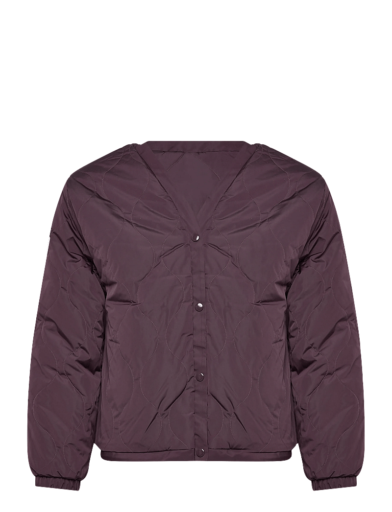 VANS - Suffolk Cheetah Check Pile Coat - sportsjakker - dark port - 2