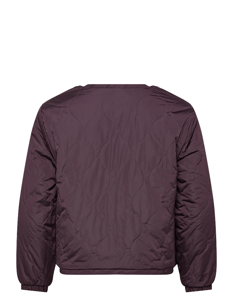 VANS - Suffolk Cheetah Check Pile Coat - sportsjakker - dark port - 3