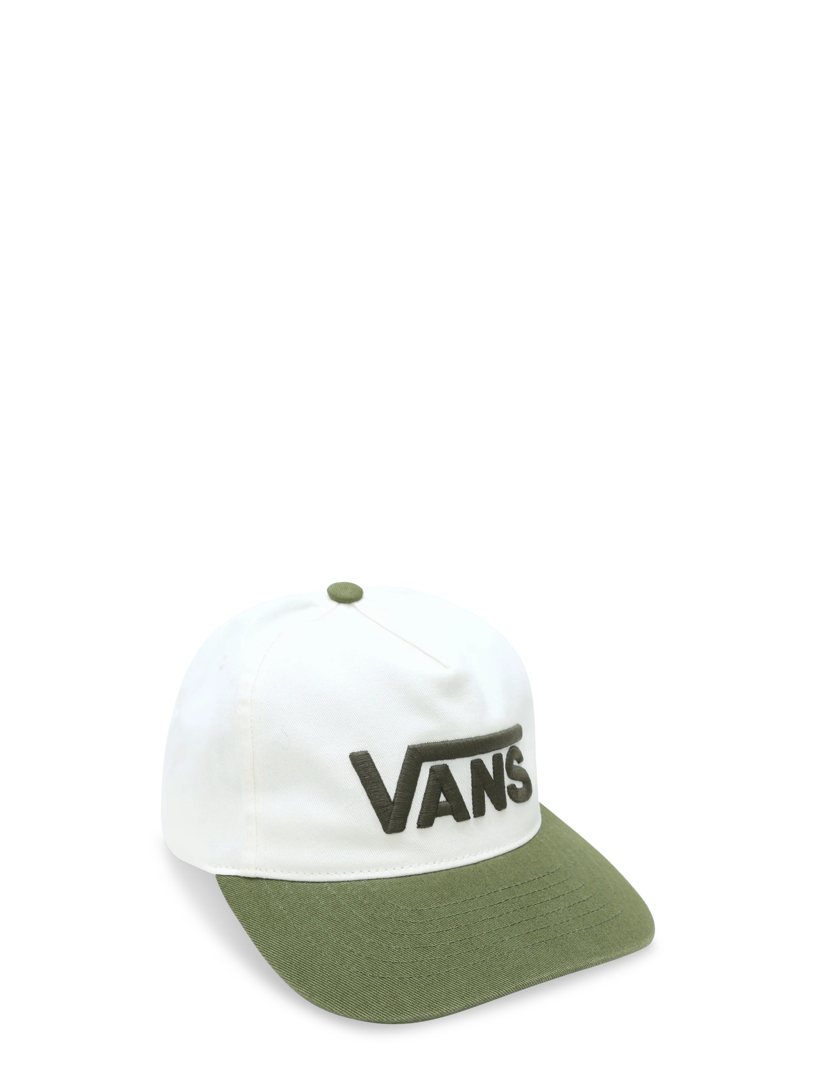 VANS Drop V Logo Snapback - Caps - GREEN BALSAM / khaki/green